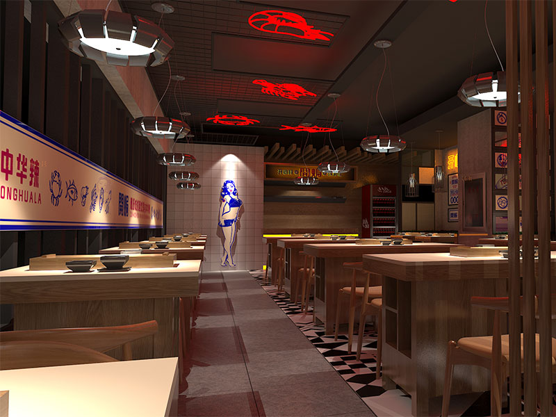 迅馳餐飲串串店裝修設(shè)計(jì)效果圖