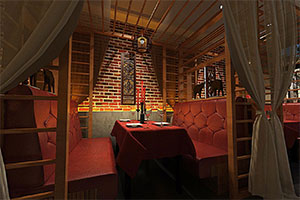 簡約現代餐廳裝修設計全景效果圖